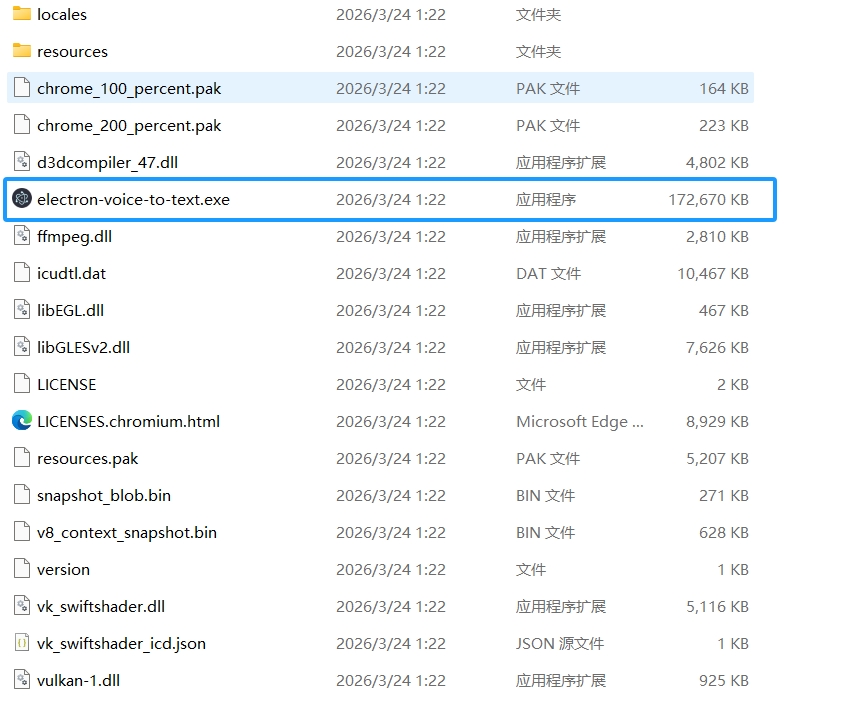 placeholder: out/make 目录的文件列表截图，展示生成的 .dmg 或 .exe 安装包